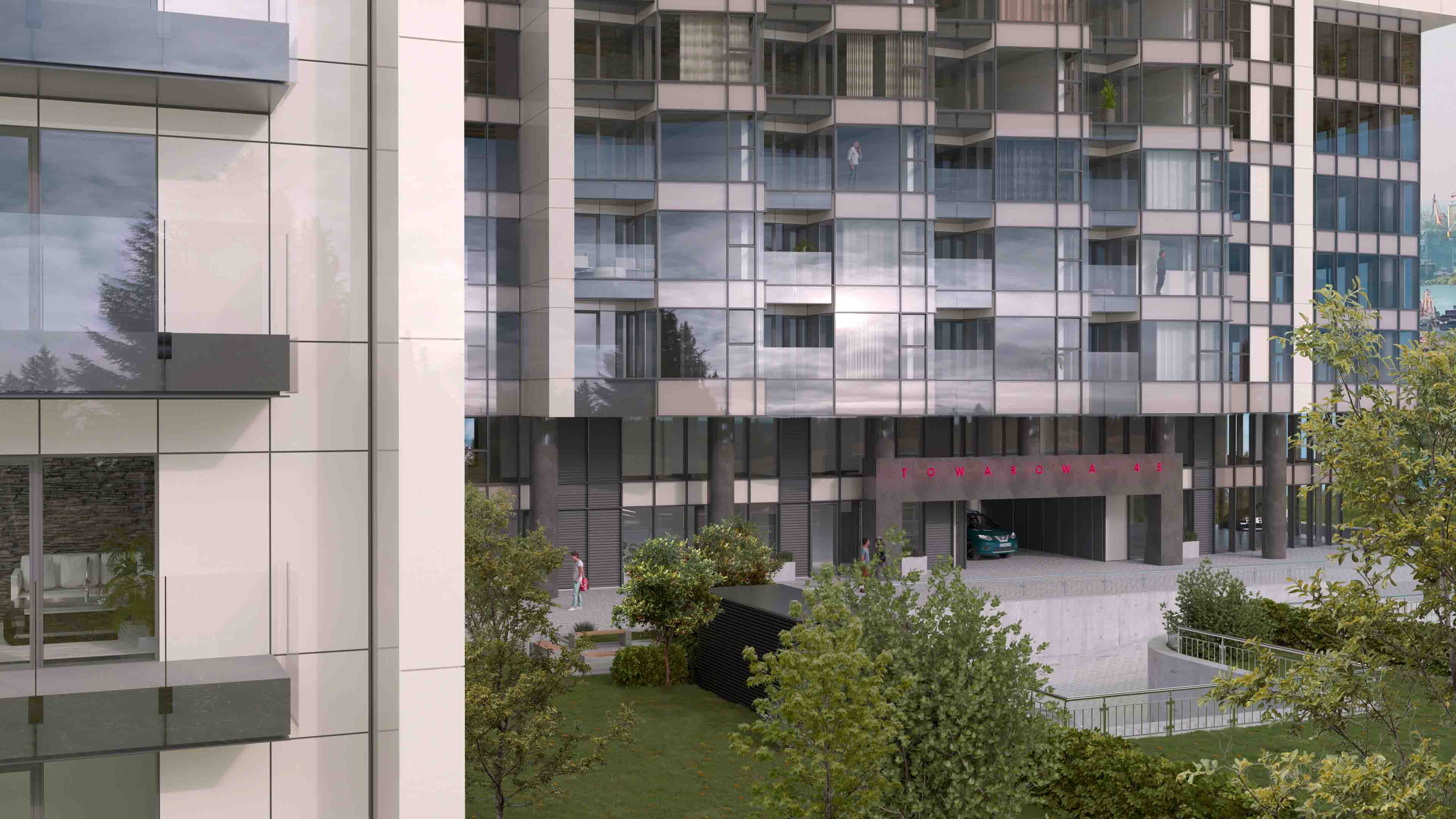 Fotorealistyczna Wizualizacja 3d Osiedle mieszkaniowe architektura