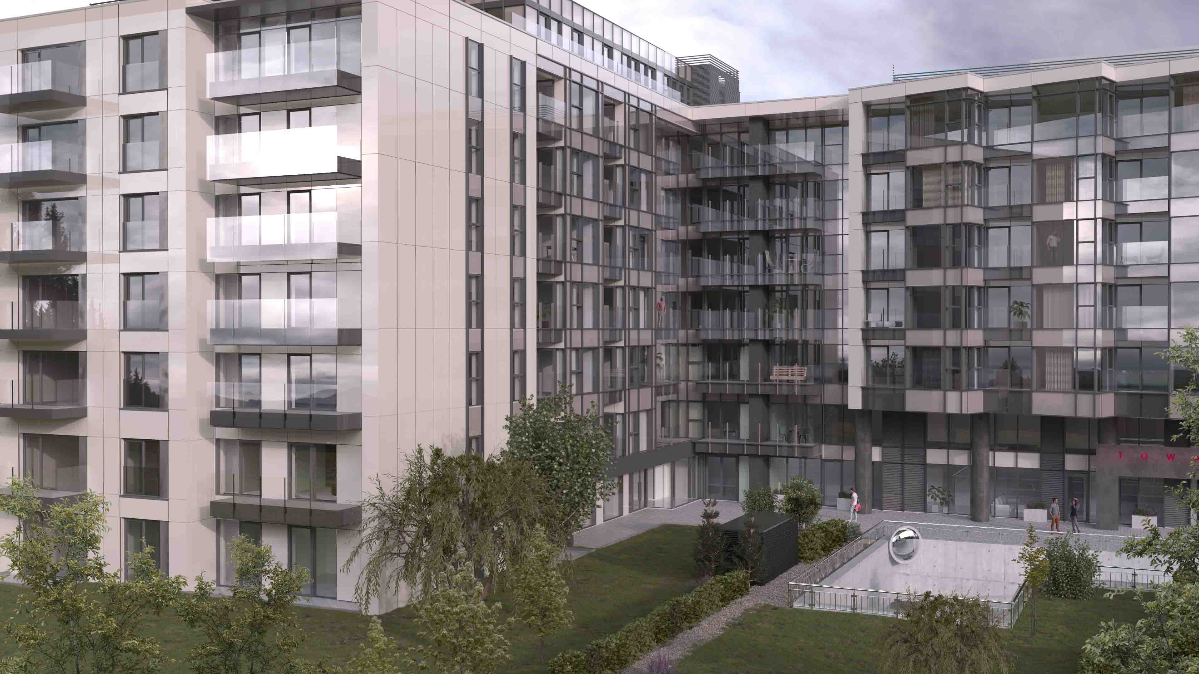 Fotorealistyczna Wizualizacja 3d Osiedle mieszkaniowe architektura